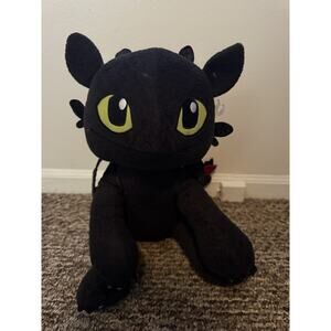 Build A Bear Toothless How To Train Your Dragon Plush Stuffed Animal Black 18”